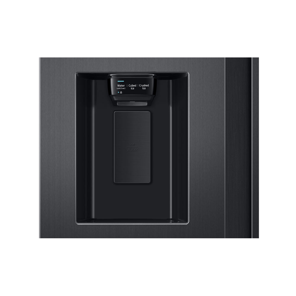 27.4 Cu-Ft Large Capacity Side-By-Side Refrigerator in Black Stainless