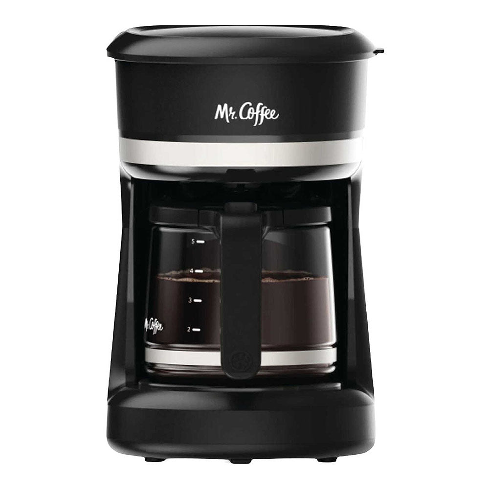 5 Cup Mini Brew Programmable Coffee Maker in Black