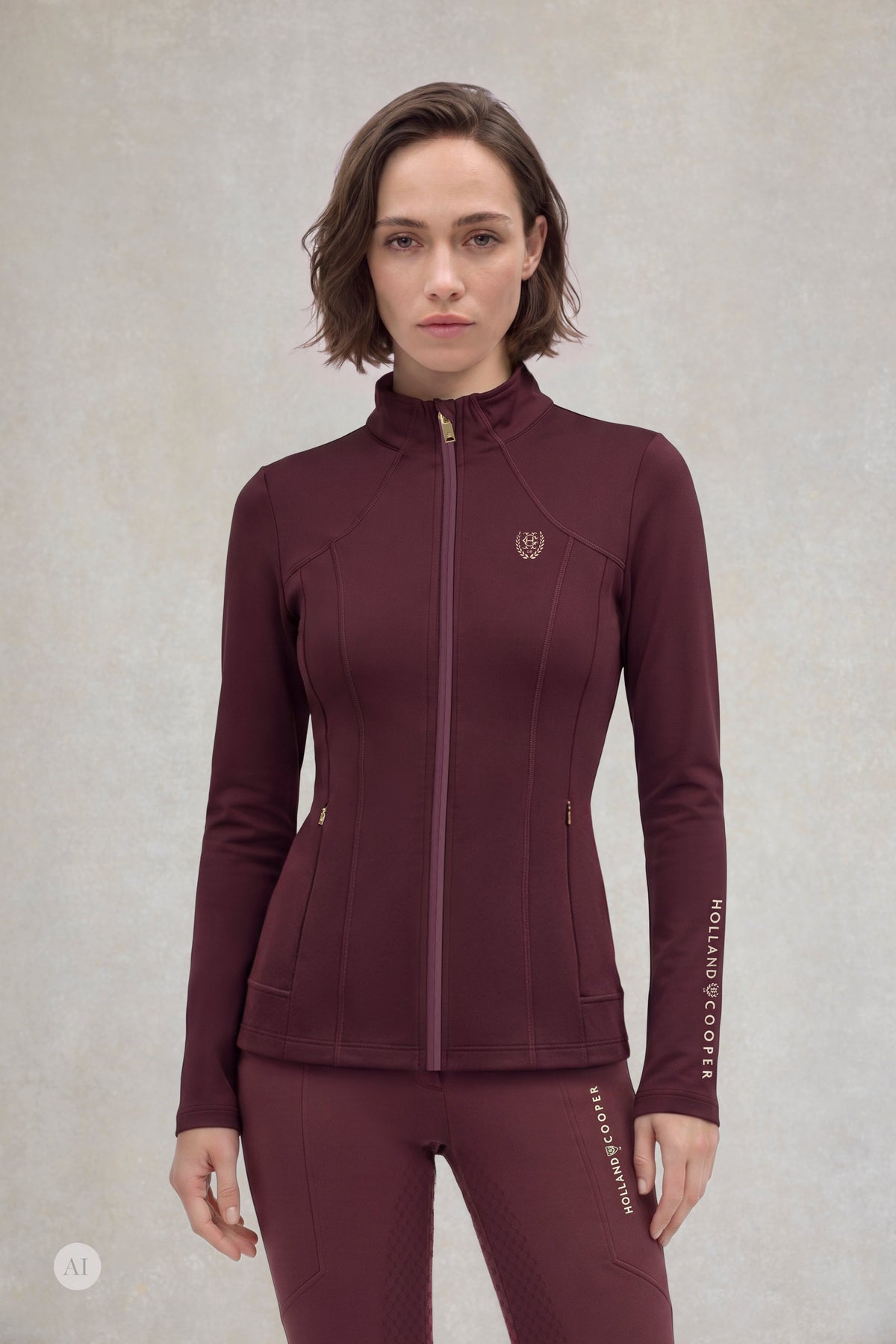 Chiltern Zip Training Top (Mulberry)