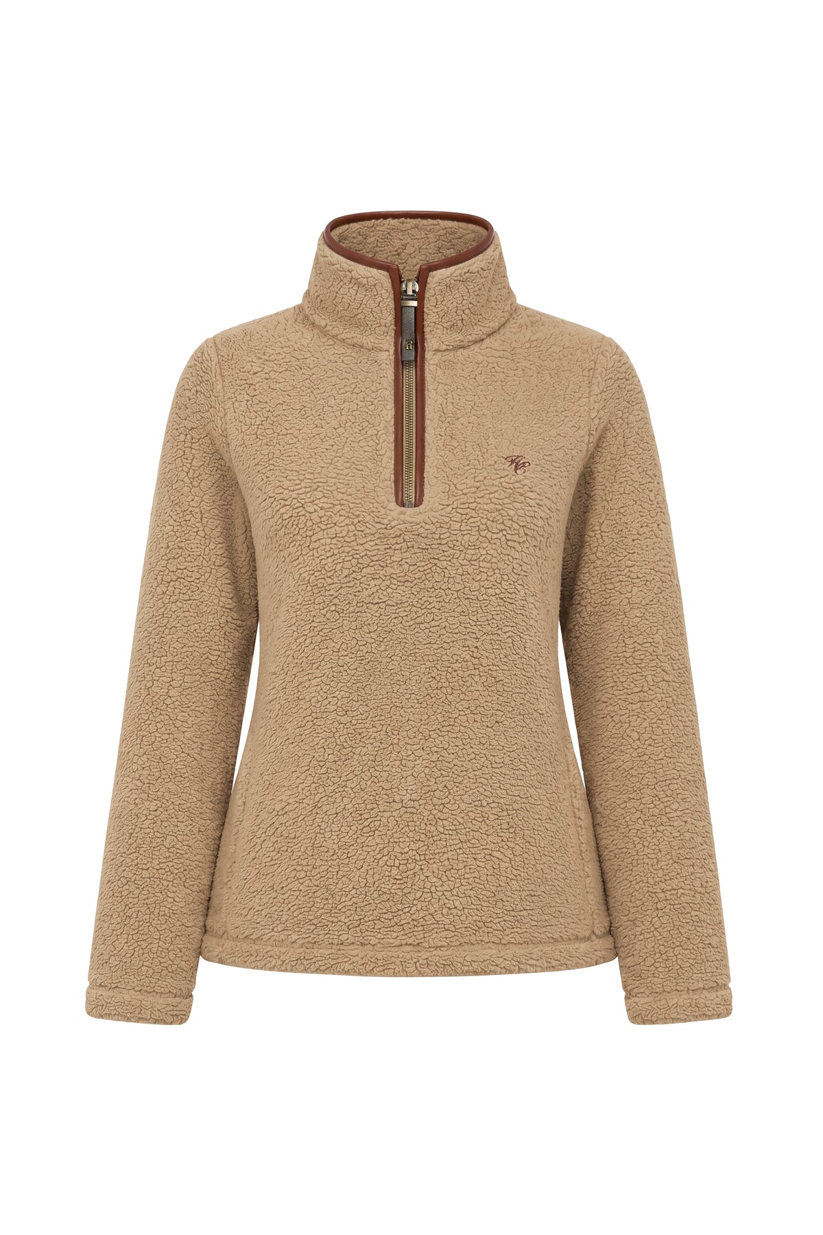 Country Fleece Quarter Zip (Natural Borg)