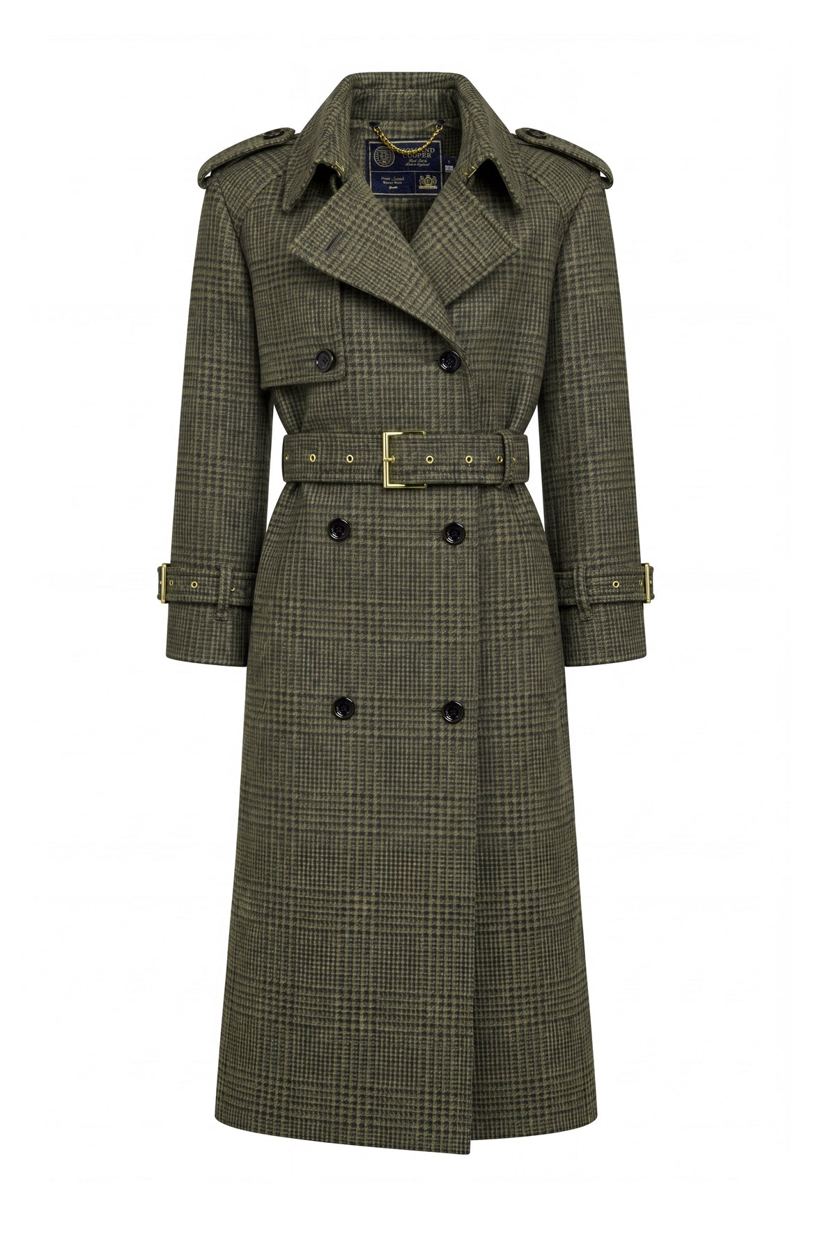 Full Length Soho Trench Coat (Forest Prince Of Wales)