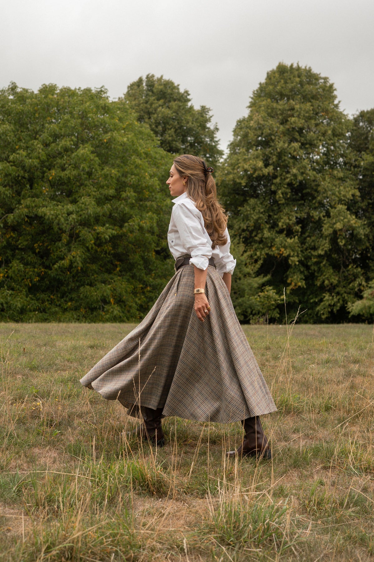Aynhoe Full Length Skirt (Millen Gordon Tweed)