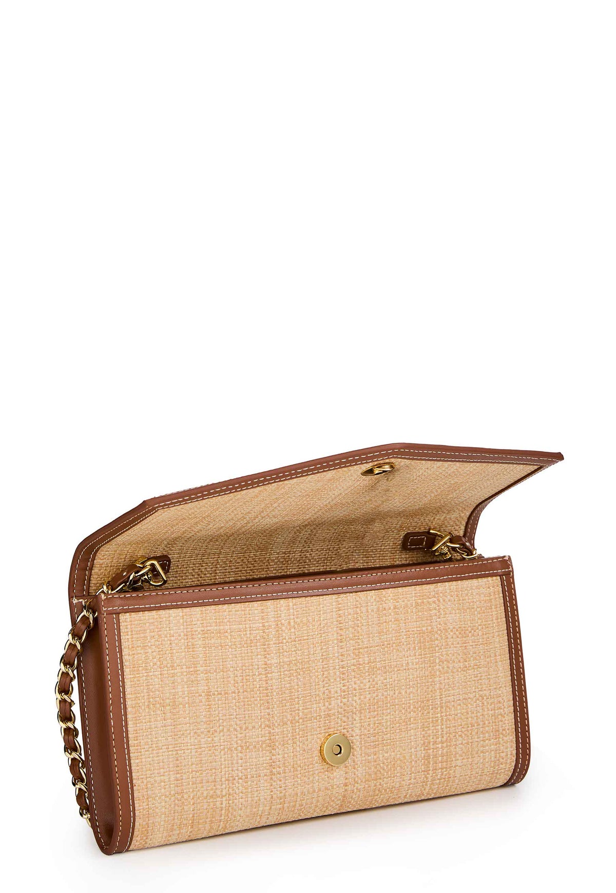 Amalfi Clutch Bag (Natural Tan)