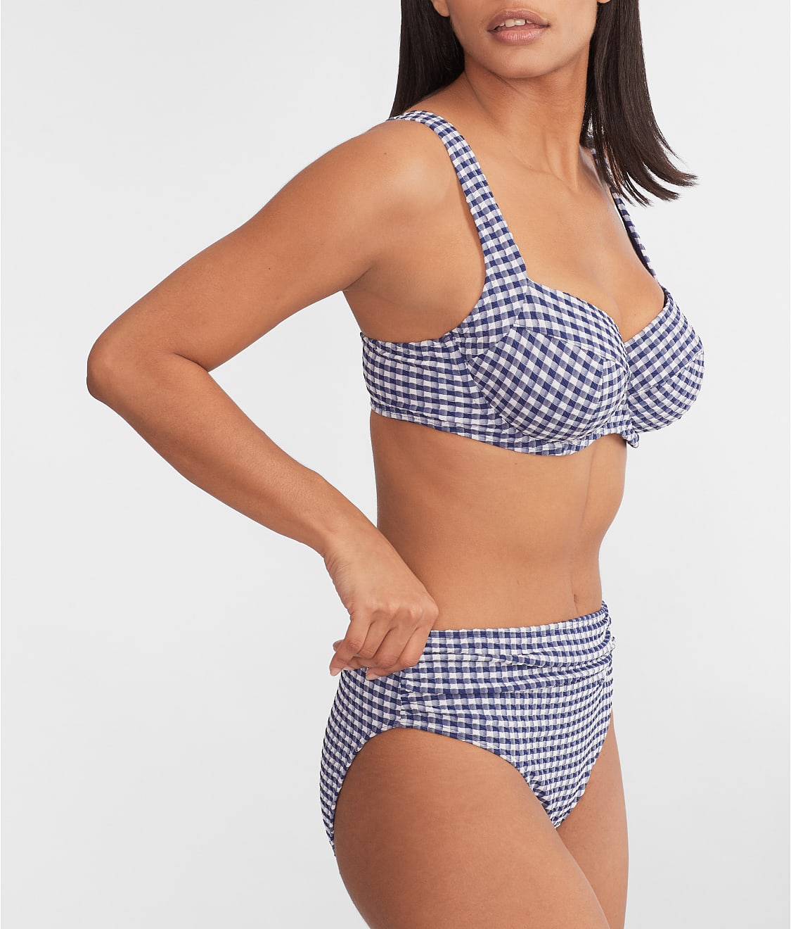 Gingham Olivia Underwire Balcony Bikini Top