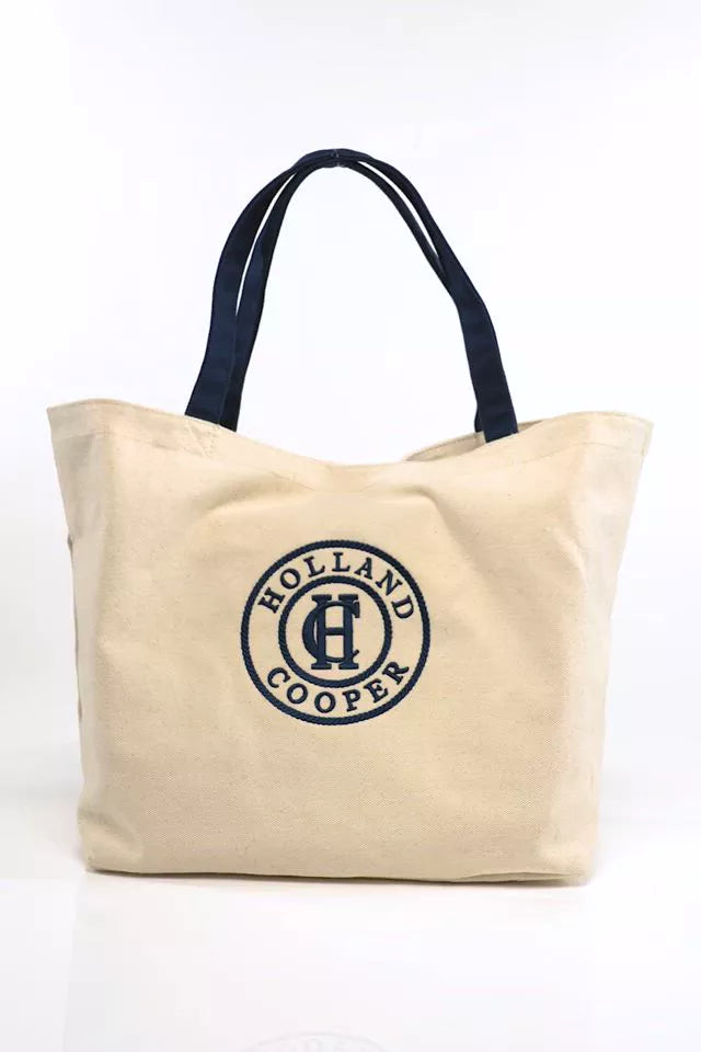 Classic Shopper (Ecru Navy)