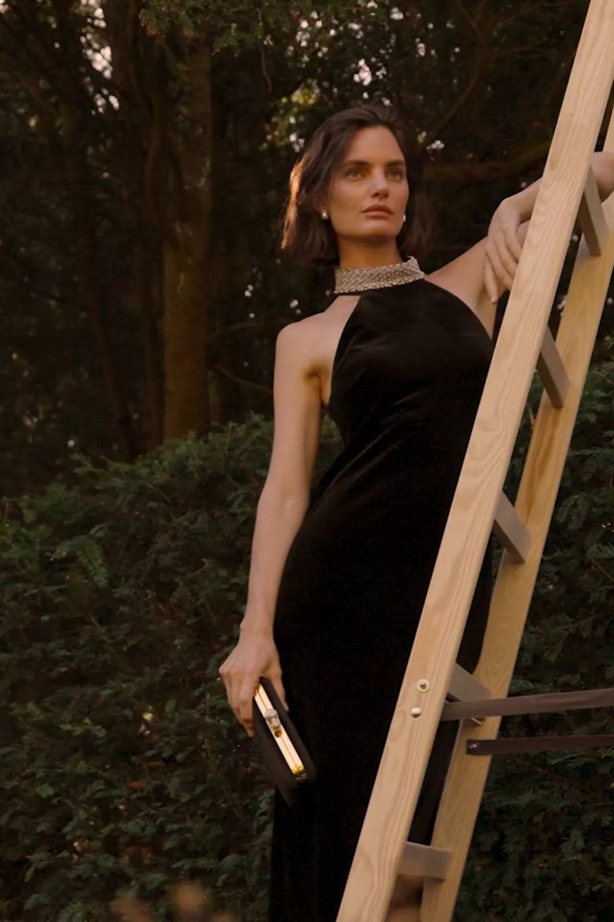 Etta Velvet Maxi Dress (Black)