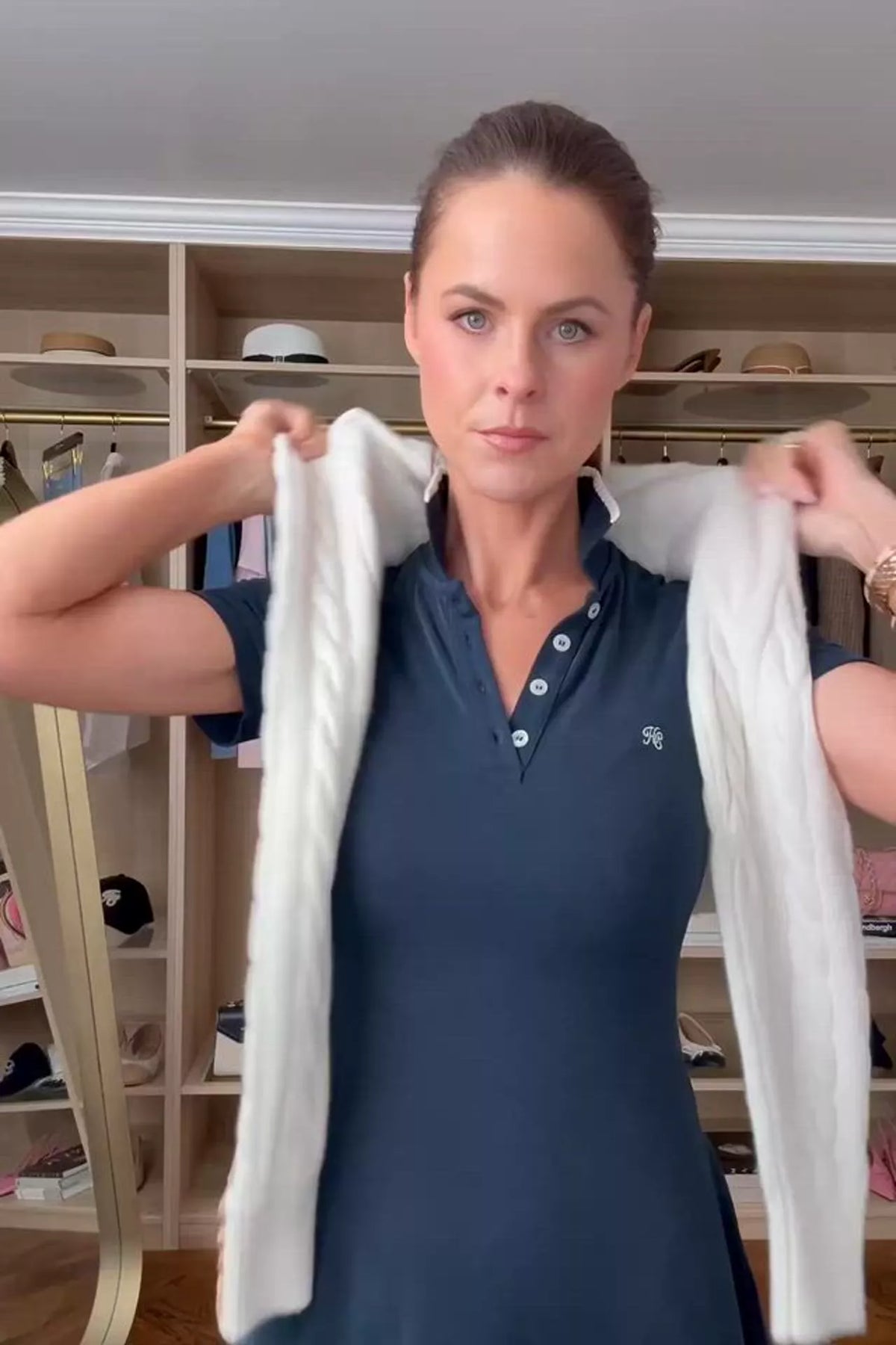 Jilly Polo Dress (Washed Navy)