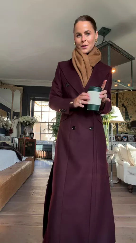 The Trinity Coat (Merlot) Look