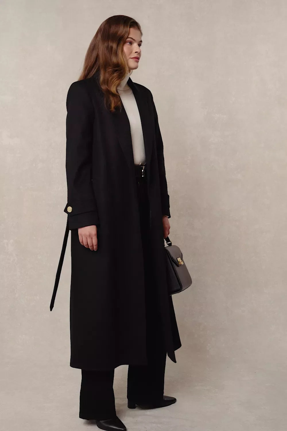 Wrap Coat (Soft Black)