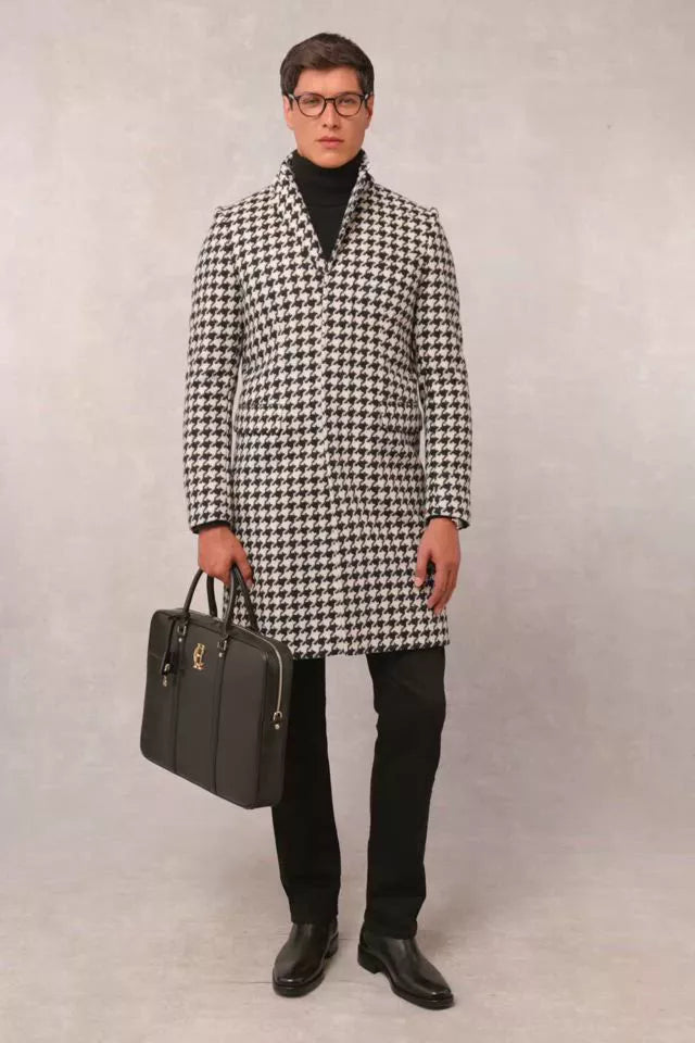 The Cheltenham Coat (Large Scale Houndstooth)