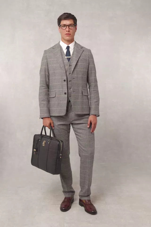 The Classic Trouser (Prince of Wales Navy)