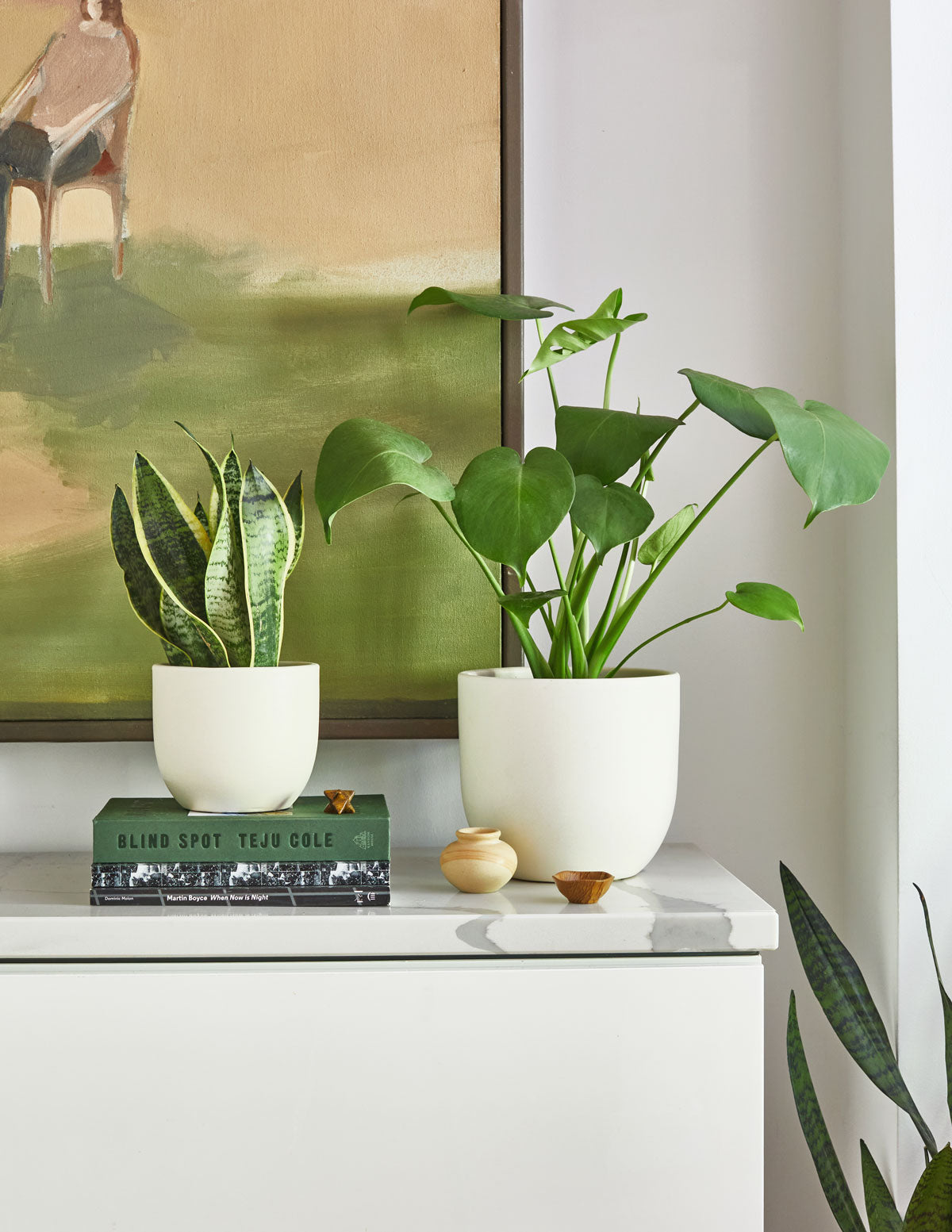 Medium Grant Ceramic Planter Duo